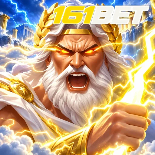 161BET — ilustração de um personagem mitológico cercado por raios