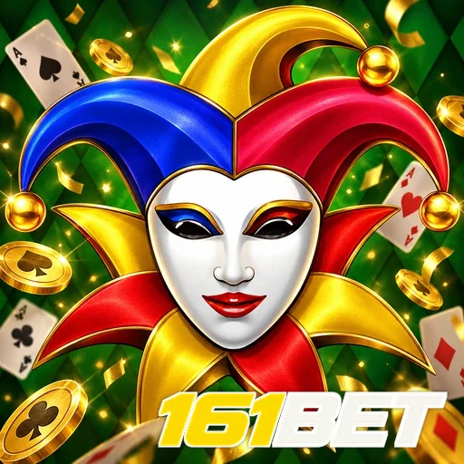 161BET — ilustração de uma máscara de coringa colorida