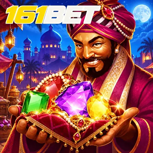 161BET — ilustração de um mercador com tesouros