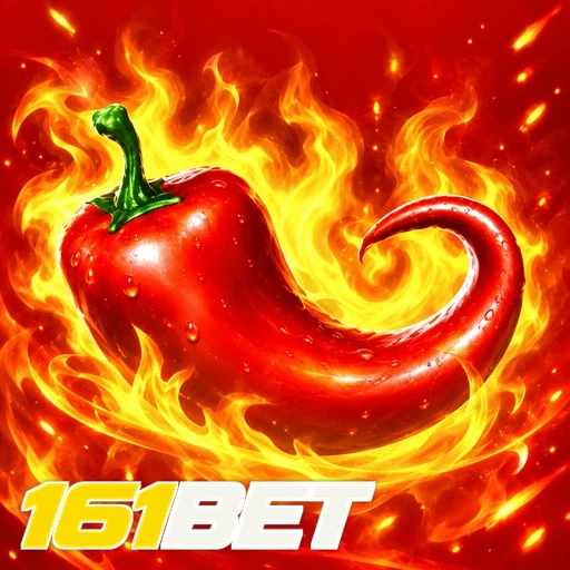 161BET — ilustração de uma pimenta vermelha em chamas