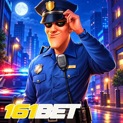 161BET — ilustração de um policial em uma cidade